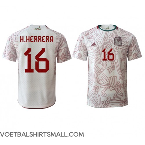 Mexico Hector Herrera #16 Voetbalkleding Uitshirt WK 2022 Korte Mouwen